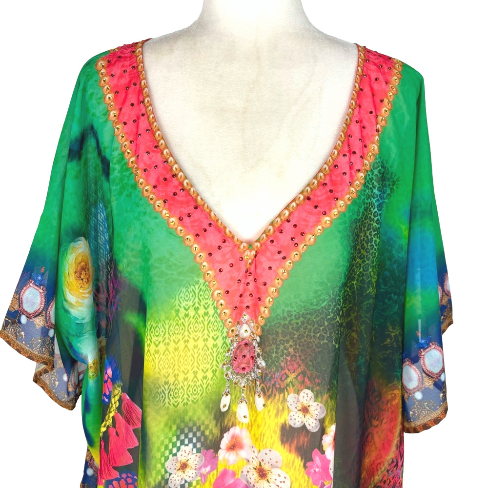 Revue multicolour swimsuit cover-up